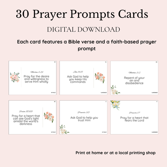 30–Day Prayer Challenge Pack | A Guided Journey to Seek God