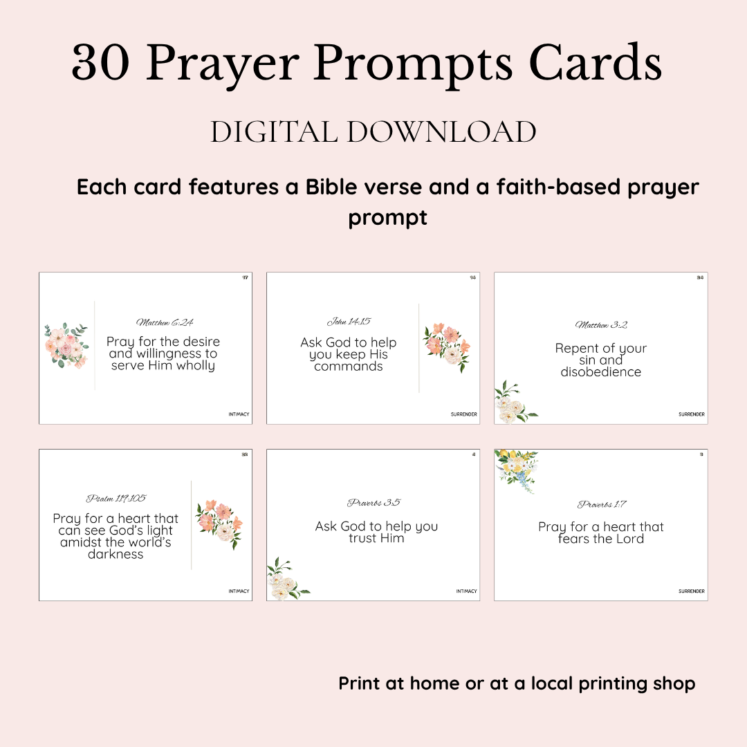 30–Day Prayer Challenge Pack | A Guided Journey to Seek God