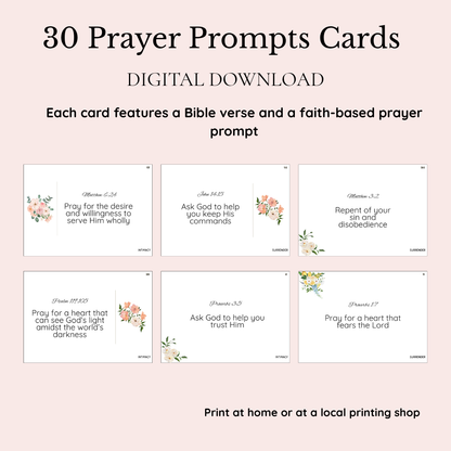 30–Day Prayer Challenge Pack | A Guided Journey to Seek God