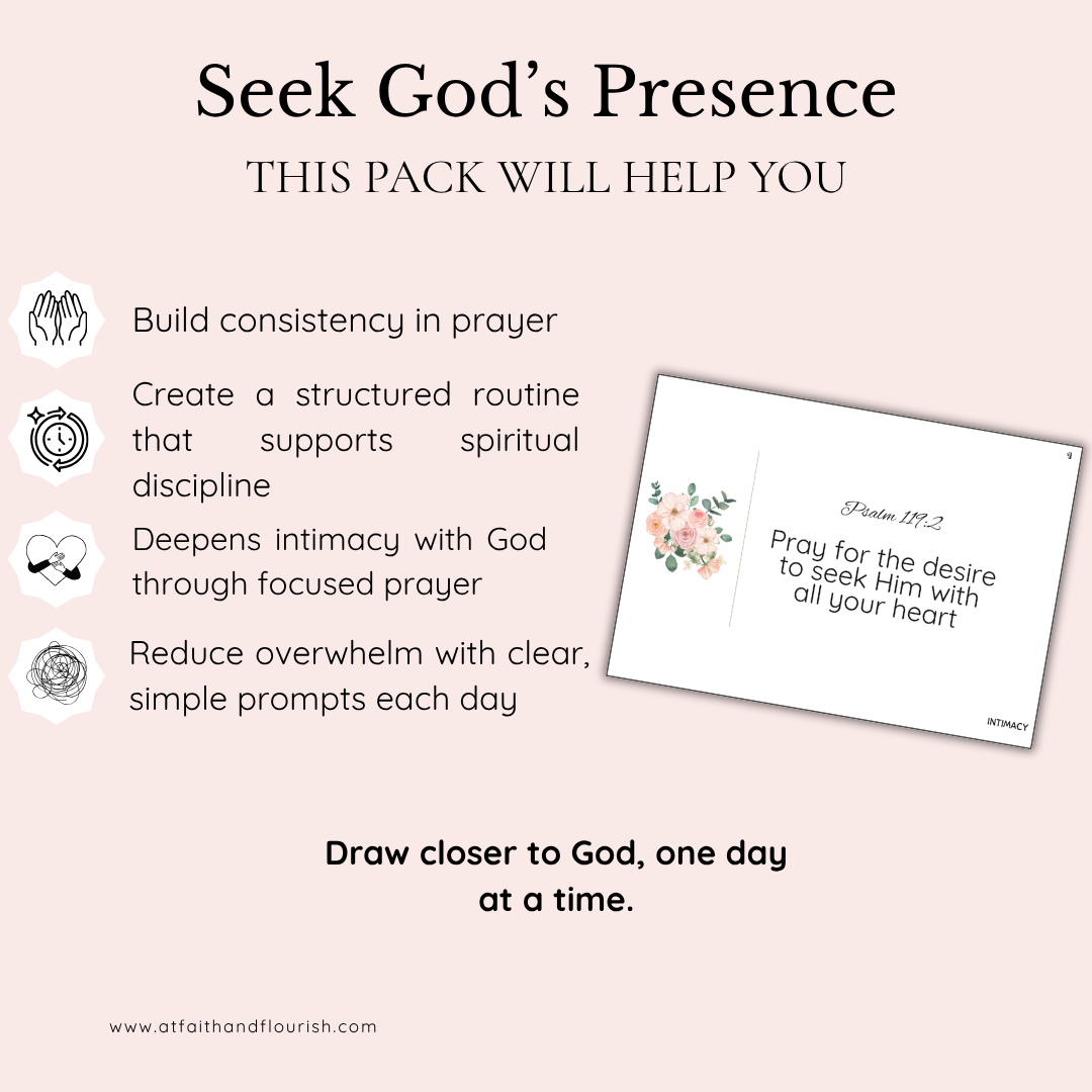 30–Day Prayer Challenge Pack | A Guided Journey to Seek God