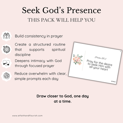 30–Day Prayer Challenge Pack | A Guided Journey to Seek God