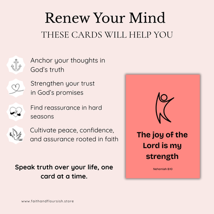 Printable Christian Affirmation Cards | Daily Declaration of God's Promises