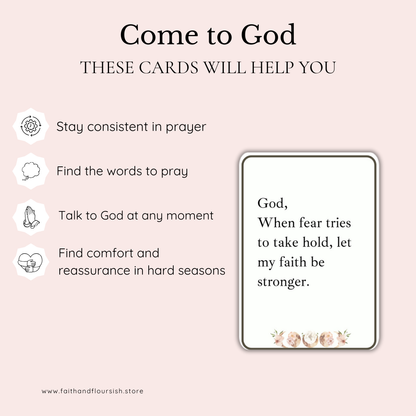 Printable Christian Prayer Cards | Daily Prayers for Spiritual Growth