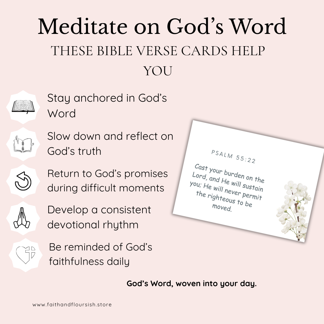 Printable Bible Verse Cards | Scripture Memorization & Daily Encouragement