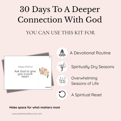 30–Day Prayer Challenge Pack | A Guided Journey to Seek God