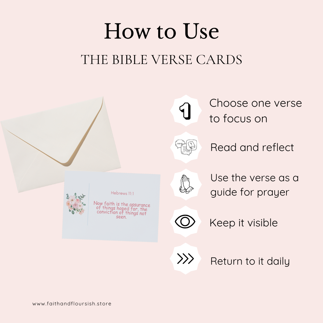 Printable Bible Verse Cards | Scripture Memorization & Daily Encouragement