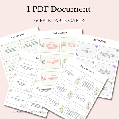 Printable Bible Verse Cards | Scripture Memorization & Daily Encouragement