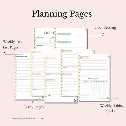 Undated 12-Week Year Planner | Set Goals with God, Build Holy Habits