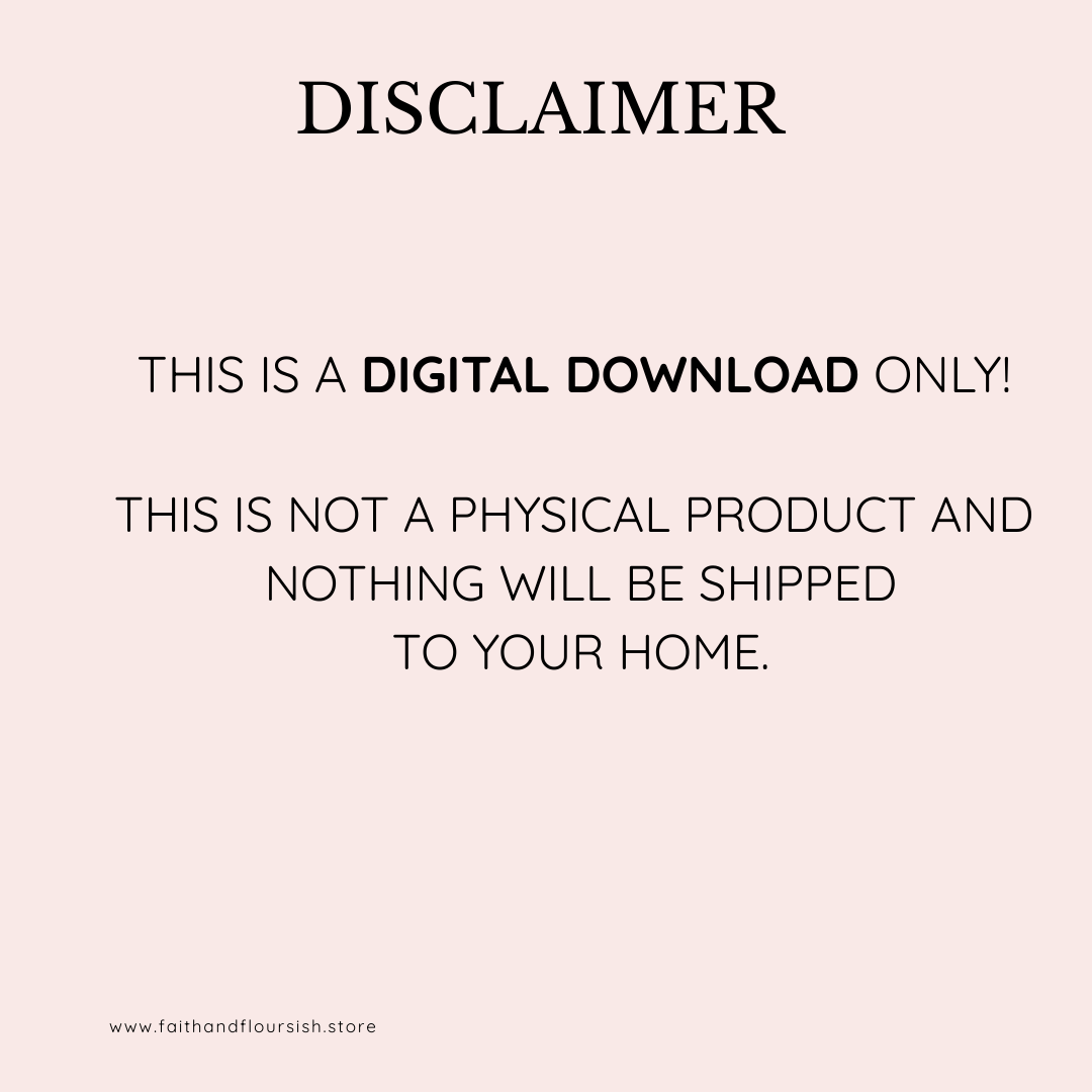Printable Christian Affirmation Cards | Daily Declaration of God's Promises