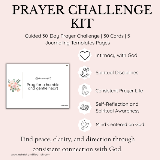 30–Day Prayer Challenge Pack | A Guided Journey to Seek God